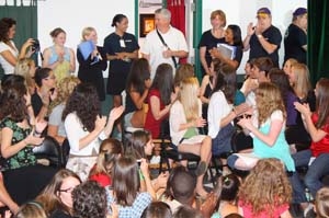 Gregory Jbara suprises the students of Broadway Artists Alliance Photo